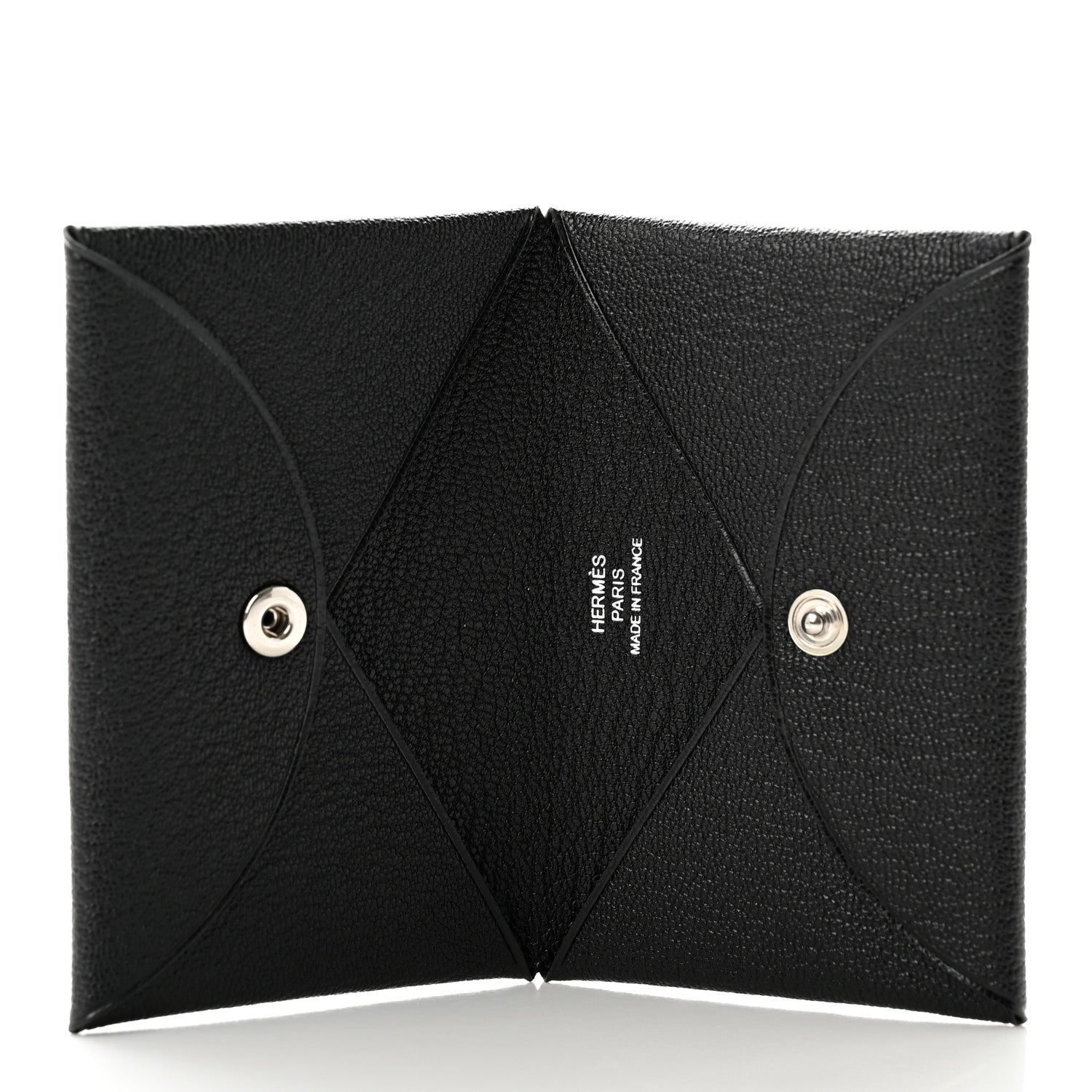 Hermes Chevre Mysore Calvi Card Case Black 5 of 6