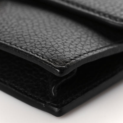 Gucci Dollar Calfskin Interlocking G Chain Wallet Black 8 of 10