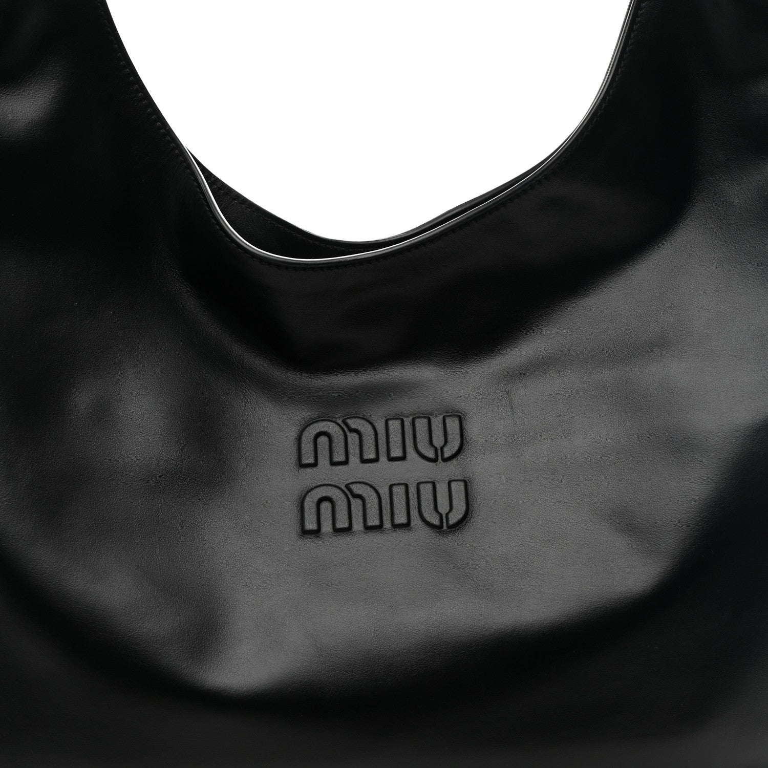 Miu Miu Nappa Hobo Bag Black 7 of 9