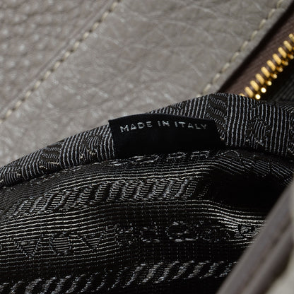 Prada Vitello Daino North South Tote Argilla 8 of 10