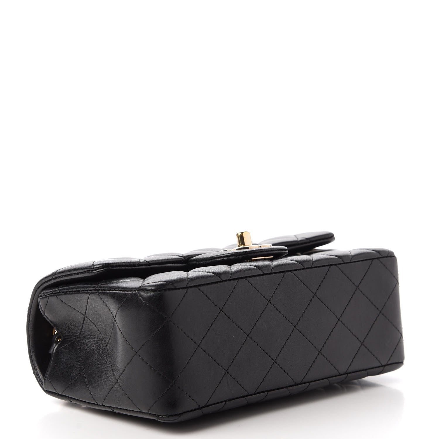 Chanel Lambskin Quilted Mini Rectangular Flap Black 4 of 11