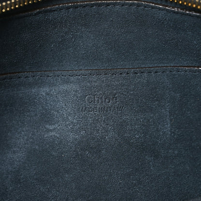 Chloe Soft Calfskin Kerala 25 Shoulder Bag Black Navy 6 of 10