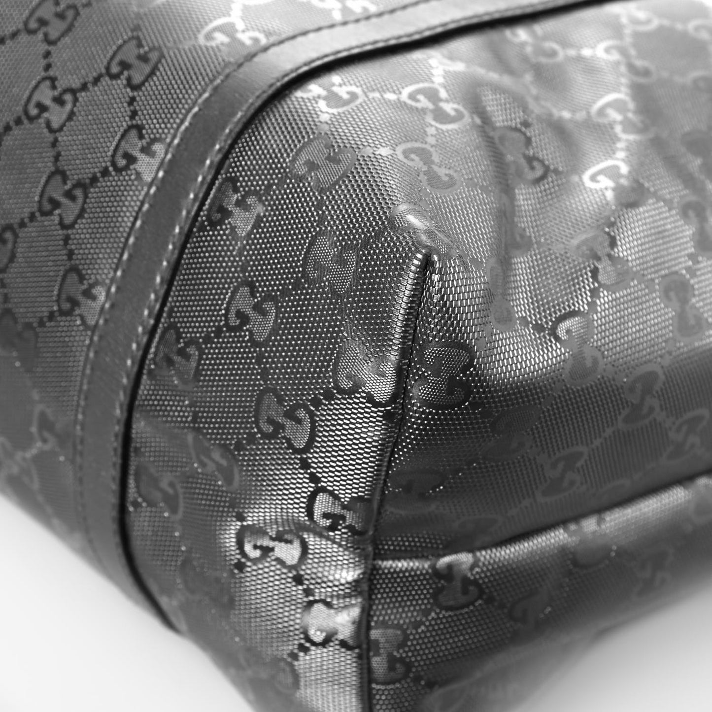Imprime Monogram Medium Joy Tote Silver
