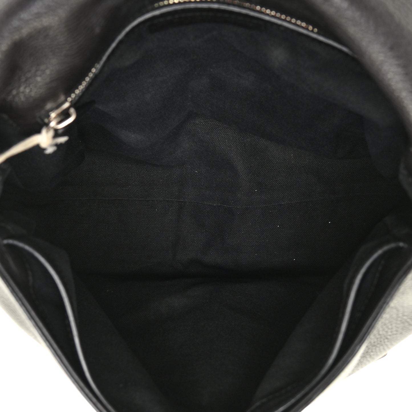 Pebbled Calfskin Small Pandora Pure Flap Bag Dark Brown