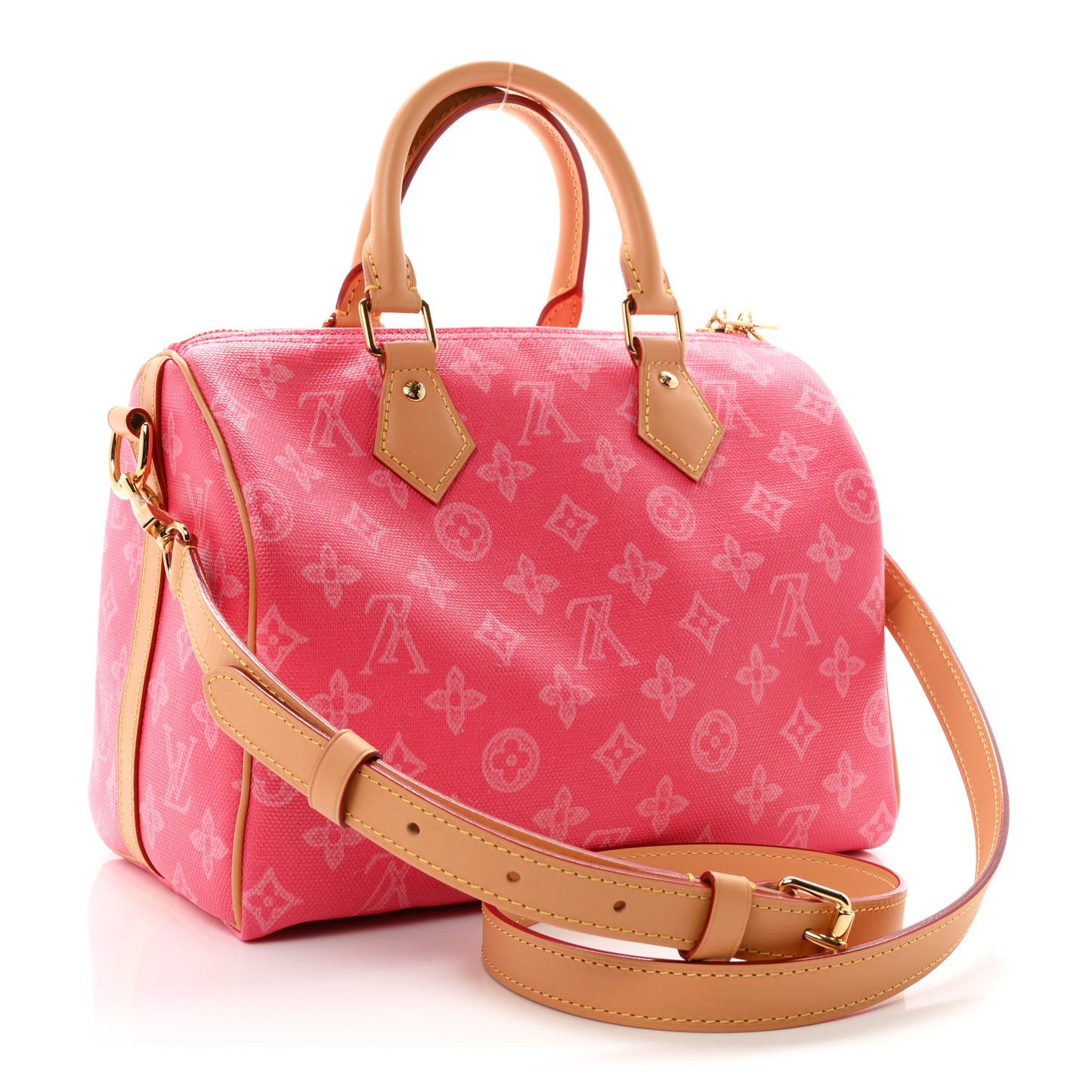 Monogram Origine Speedy Bandouliere 25 Rose Ruban