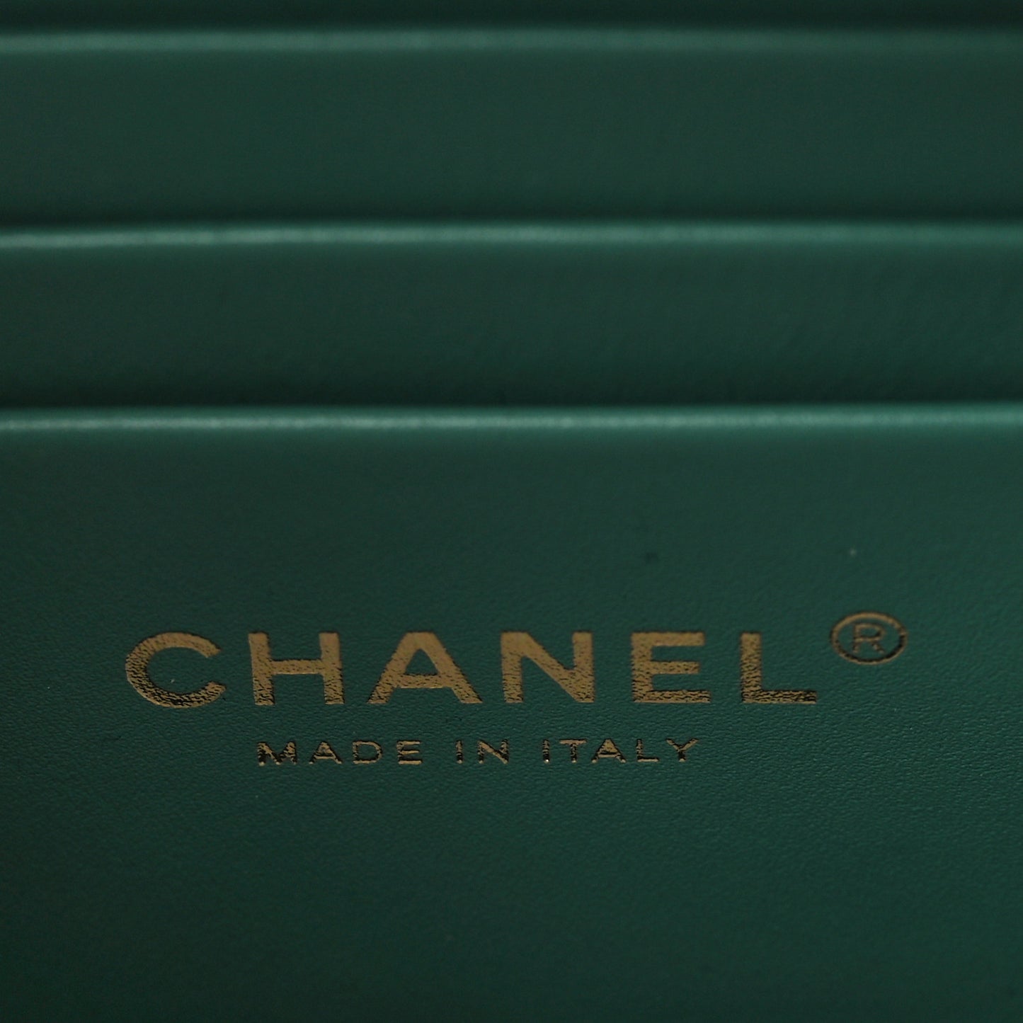 Caviar Quilted Mini CC You Camera Case Dark Green