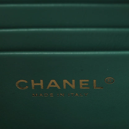 Chanel Caviar Quilted Mini CC You Camera Case Dark Green 5 of 8
