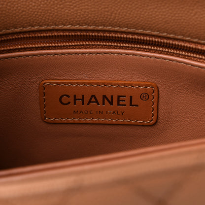 Chanel Caviar Quilted Mini Coco Handle Flap Beige 6 of 9