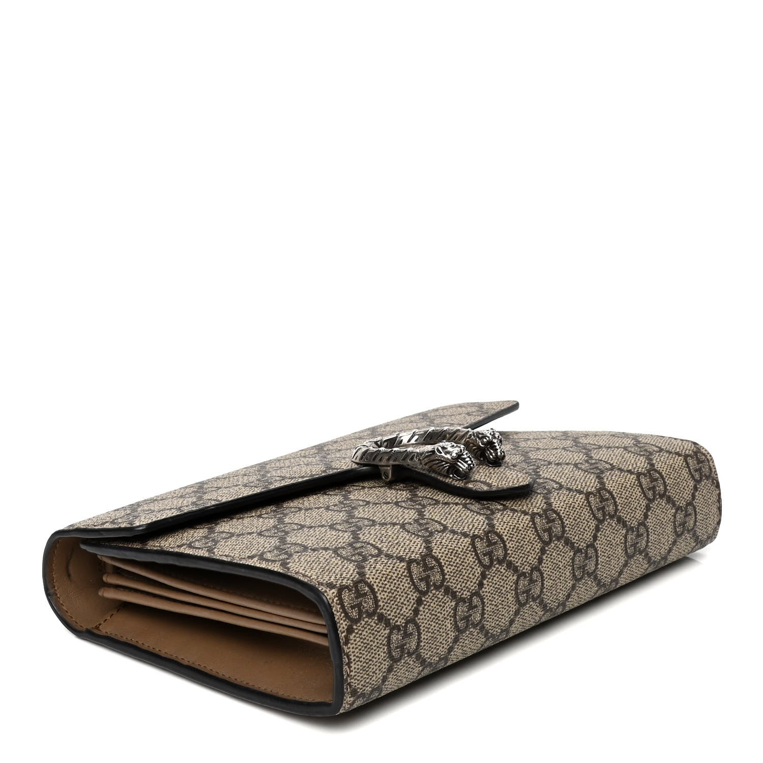Gucci GG Supreme Monogram Mini Dionysus Chain Wallet Beige Taupe 3 of 5