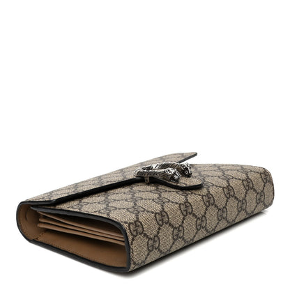 Gucci GG Supreme Monogram Mini Dionysus Chain Wallet Beige Taupe 3 of 5