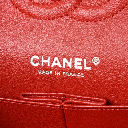 Chanel Caviar Quilted Medium Double Flap Dark Red 6 of 9
