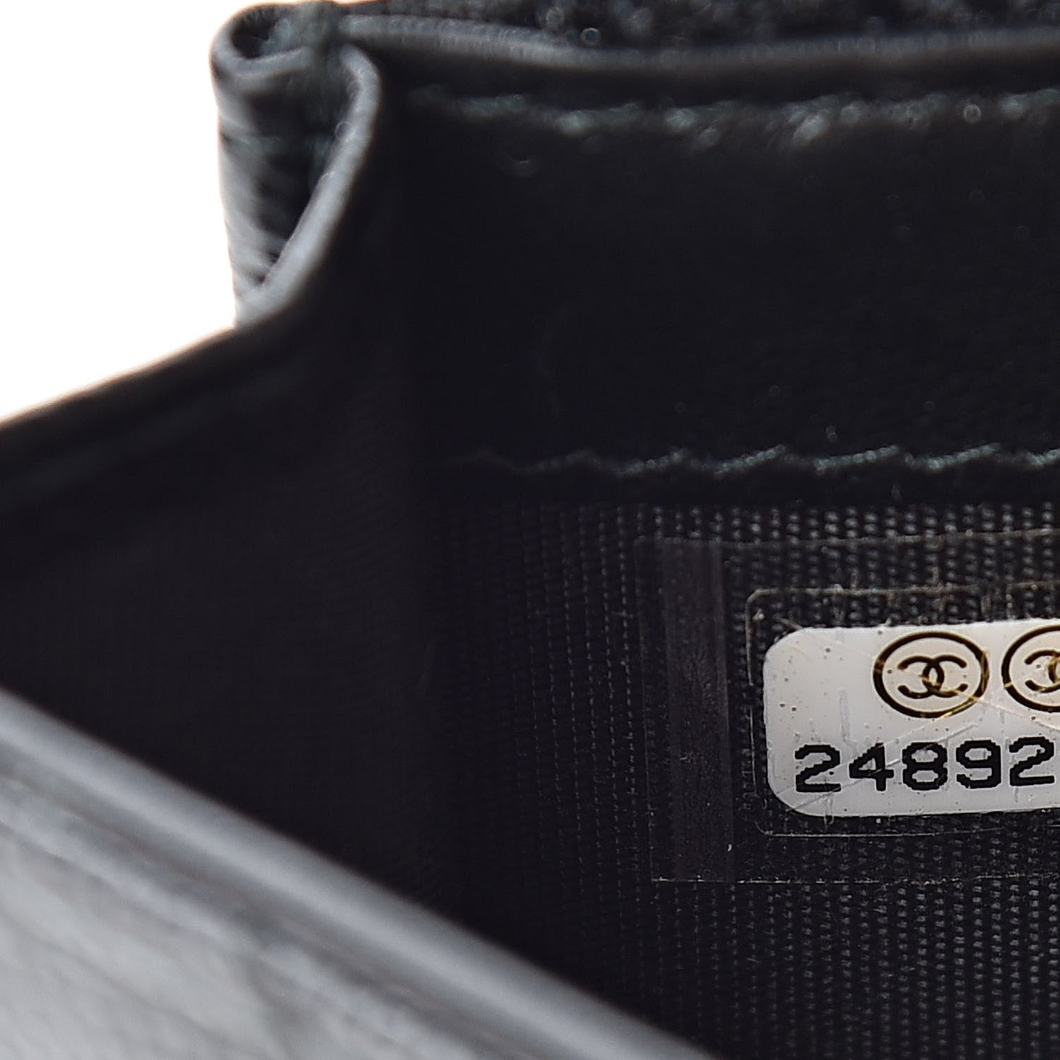 Chanel Caviar Quilted Medium Boy Flap Wallet Black 8 of 9