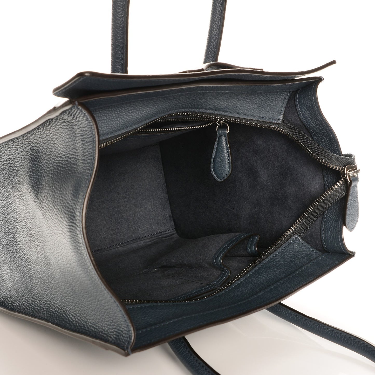 Drummed Calfskin Micro Luggage Orage