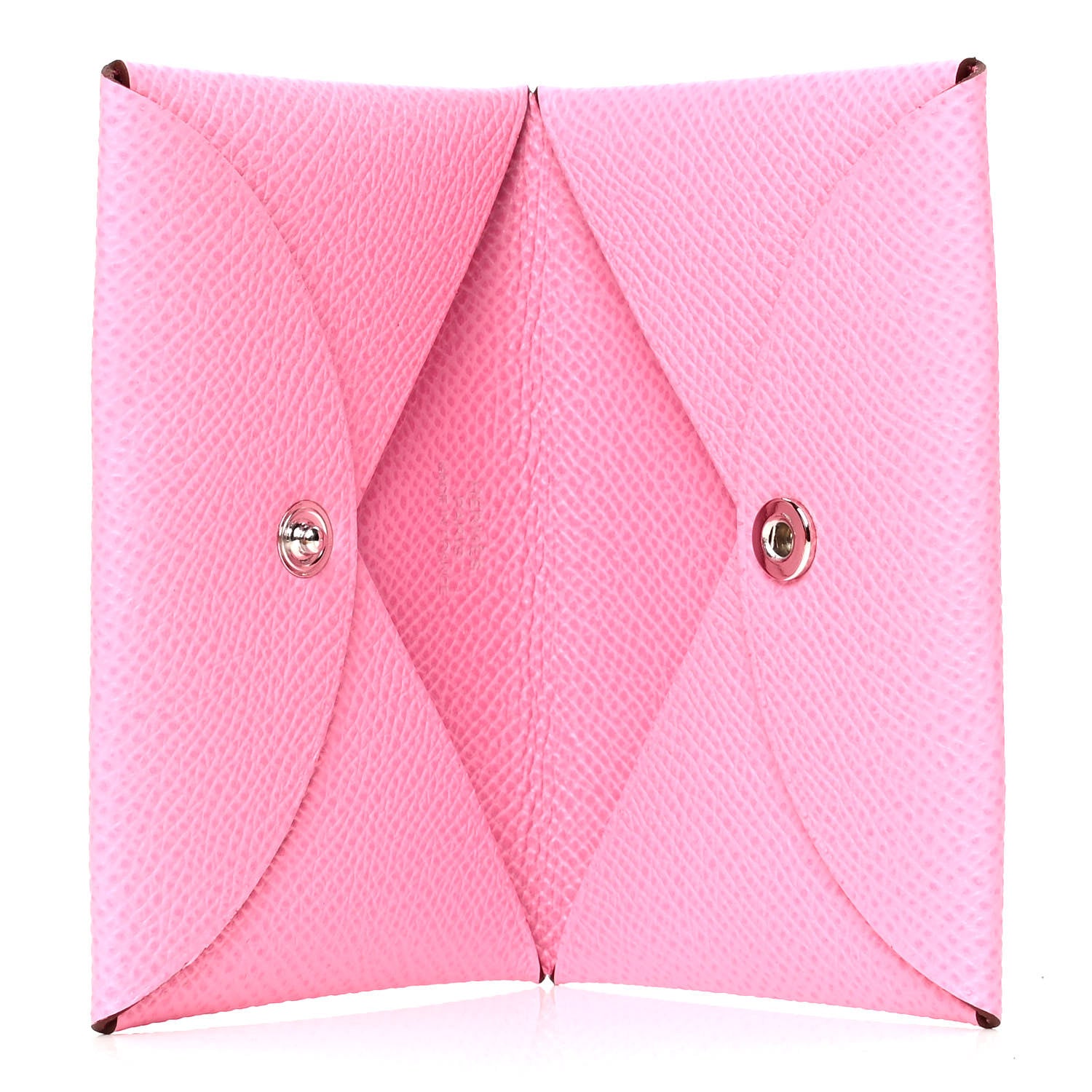 Hermes Epsom Calvi Card Case 5P Pink 4 of 5