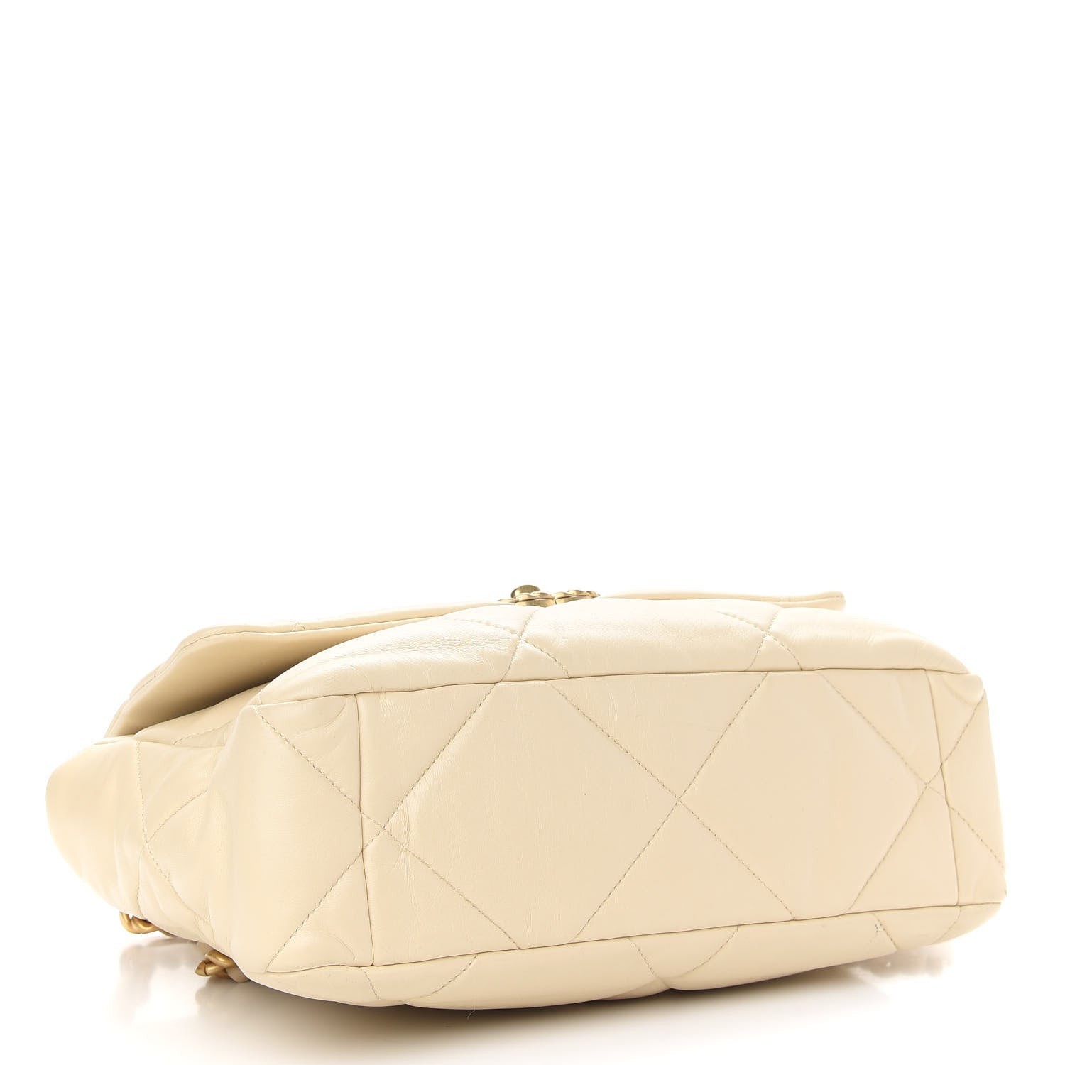 Chanel Lambskin Quilted Large Chanel 19 Flap Beige 3 of 8