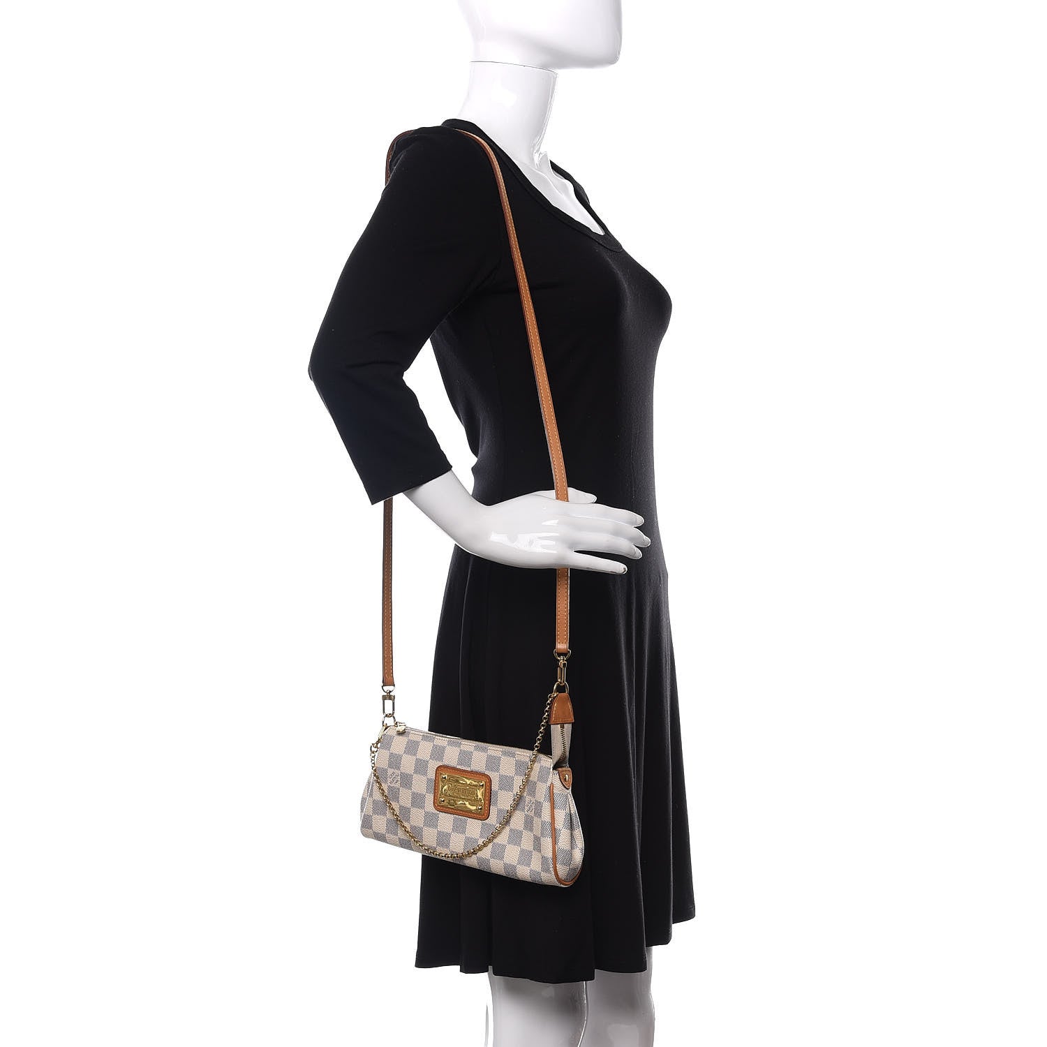 Louis Vuitton Damier Azur Eva Clutch 2 of 10