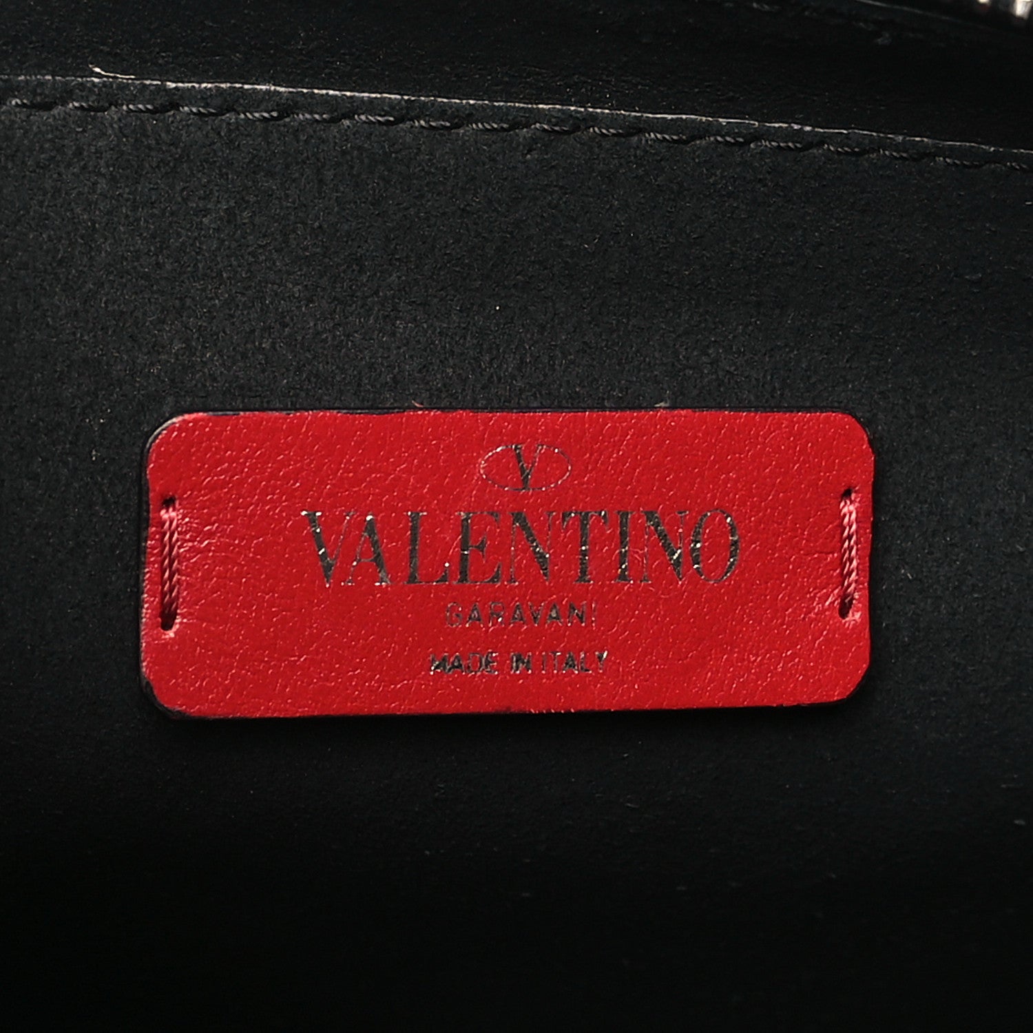 Valentino Garavani Calfskin VLTN Print Crossbody Bag Black 6 of 9