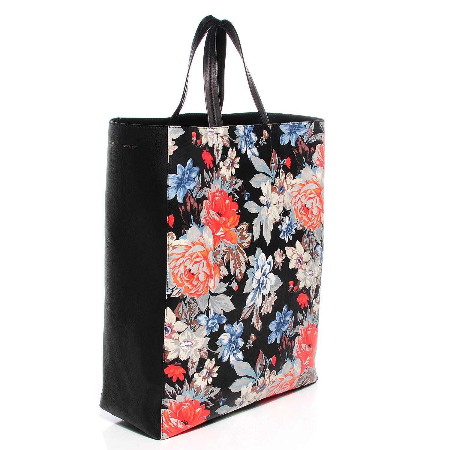 Celine Lambskin Floral Vertical Cabas Potiron 3 of 9