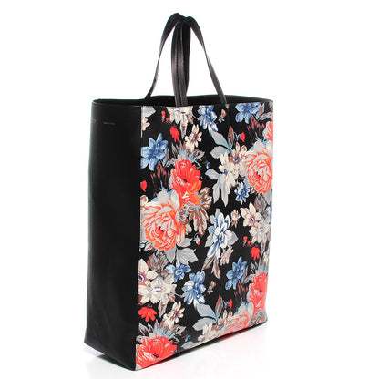 Celine Lambskin Floral Vertical Cabas Potiron 3 of 9