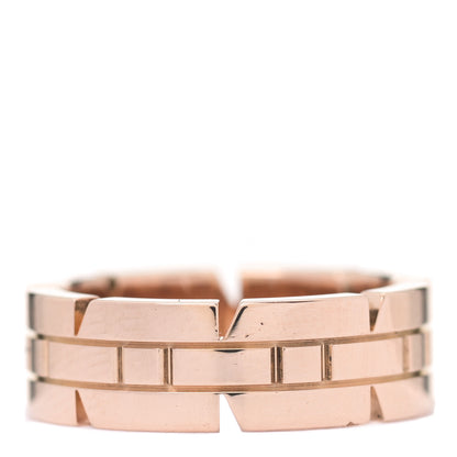Cartier 18K Pink Gold Tank Francaise Ring 49 5 3 of 5