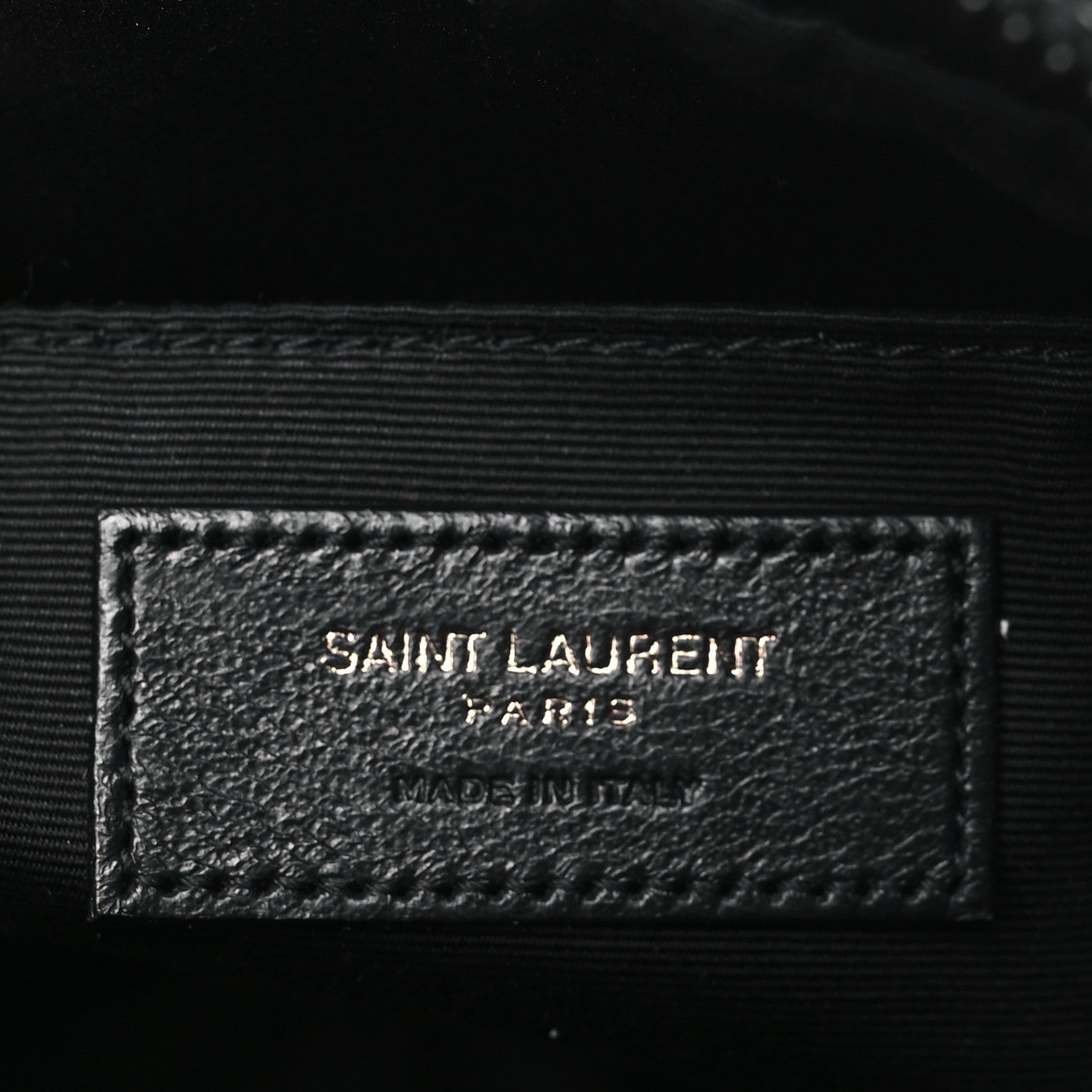 Saint Laurent Calfskin Matelasse Monogram Monochrome Lou Camera Bag Black 6 of 10