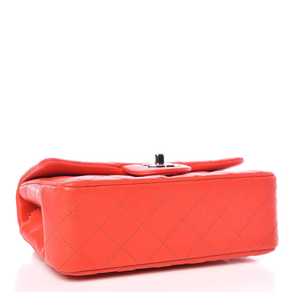 Chanel Lambskin Quilted Mini Rectangular Flap Red 4 of 12