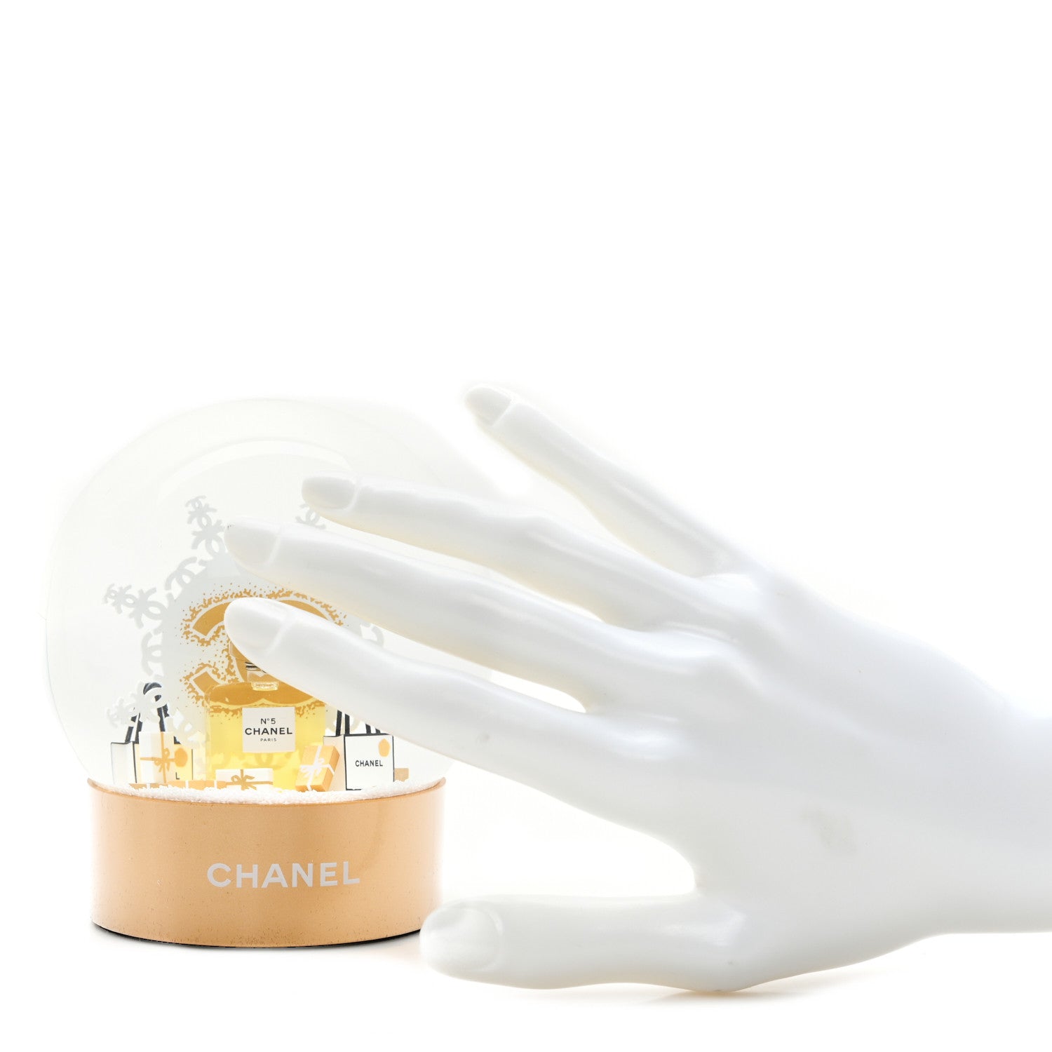 Chanel Glass N°5 Perfume Bottle Snow Globe 2 of 6
