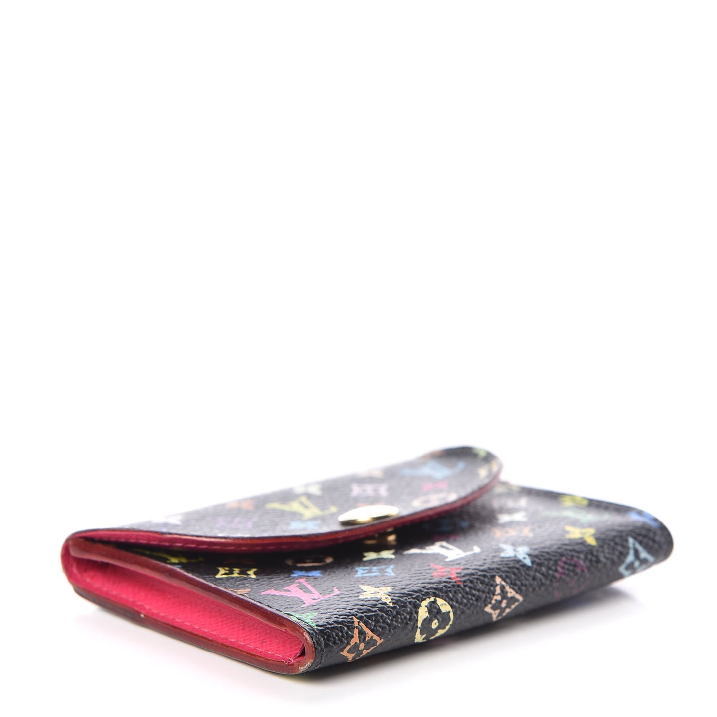 Monogram Multicolor Business Card Holder Black Grenade