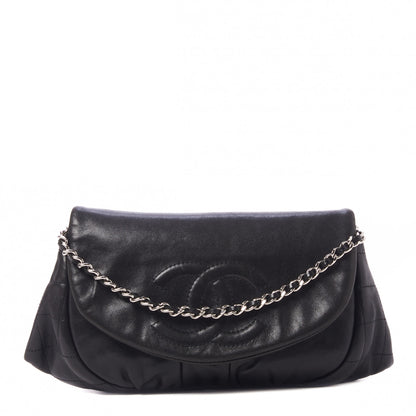 Chanel Lambskin Half Moon Wallet On Chain WOC Black 1 of 9