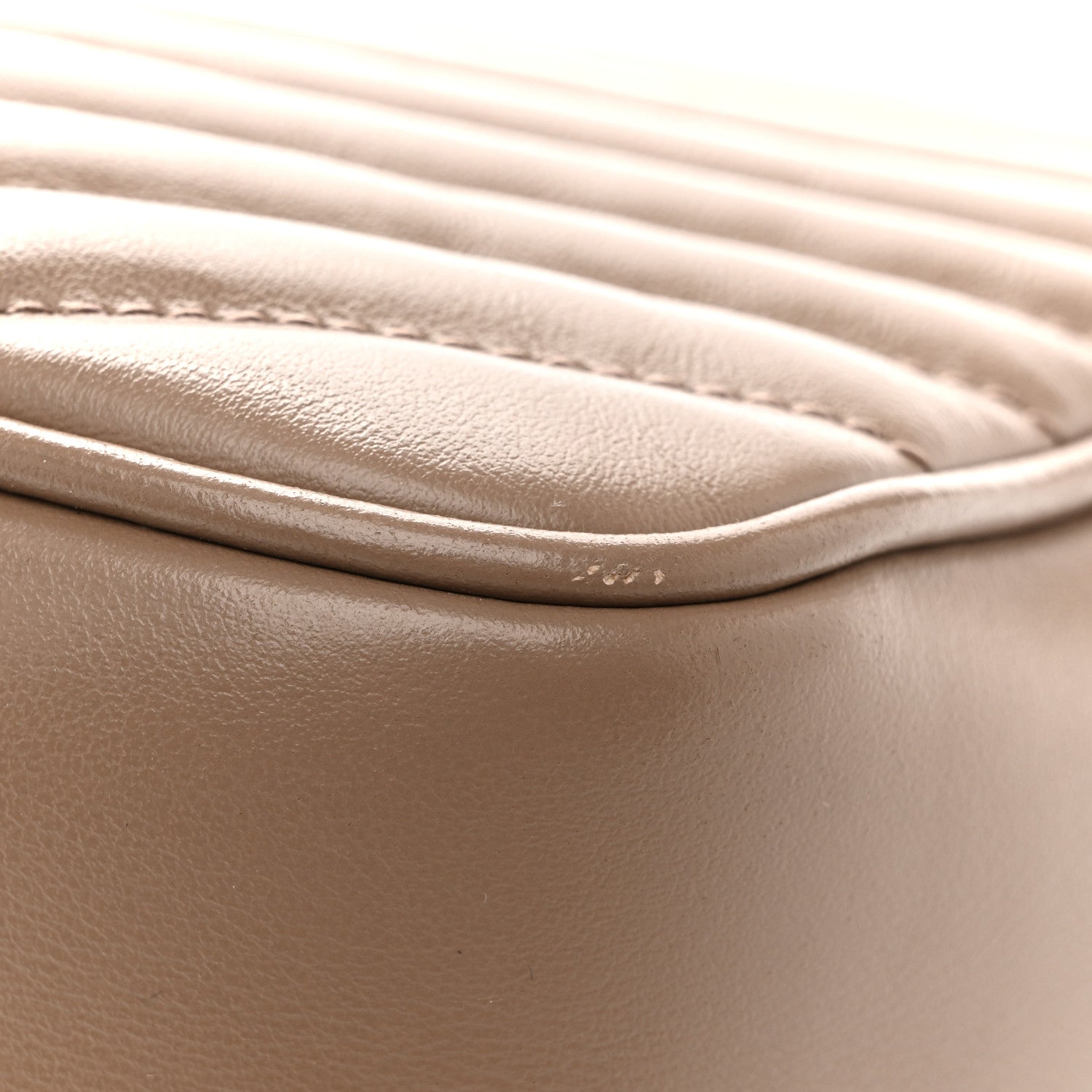 Saint Laurent Calfskin Matelasse Monogram Lou Camera Bag Dark Beige 14 of 14