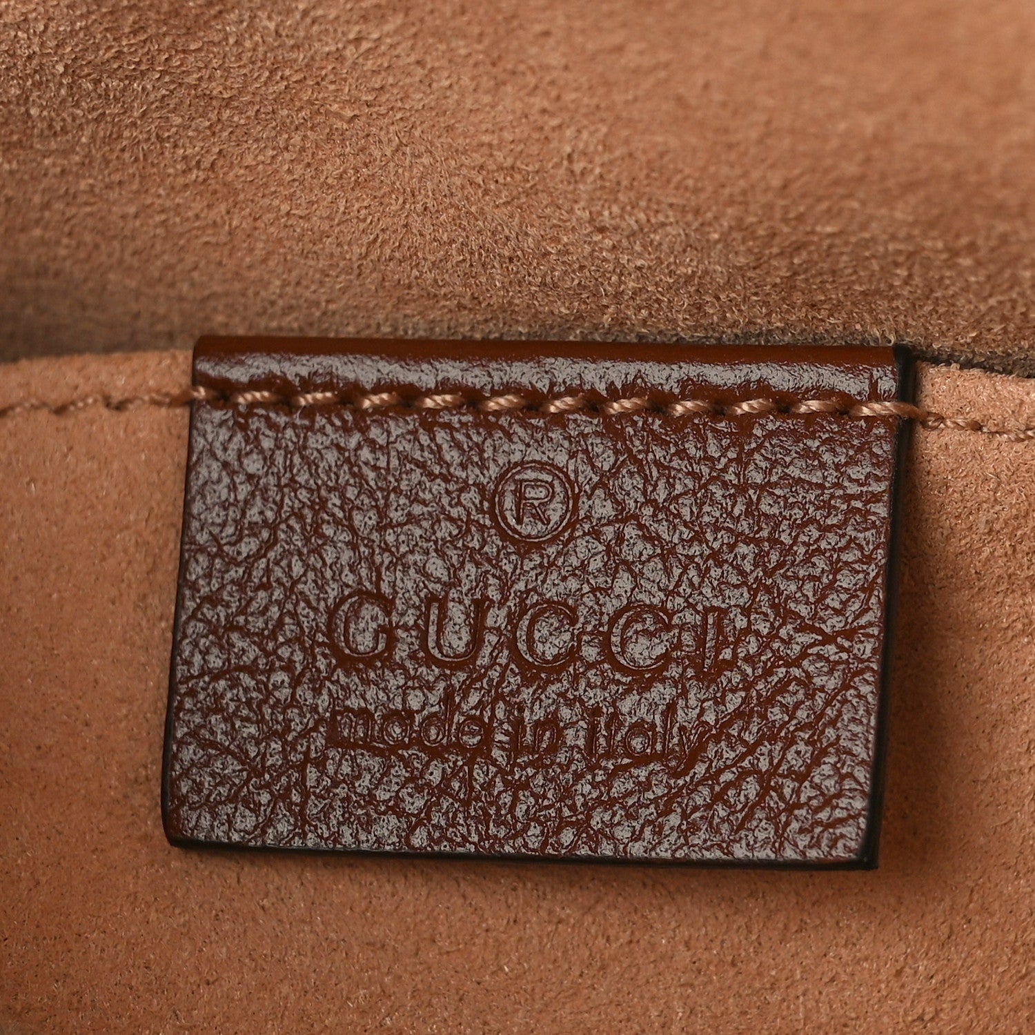 Gucci Glazed Calfskin Matelasse Diagonal Mini GG Marmont Chain Shoulder Bag Cuir 6 of 9