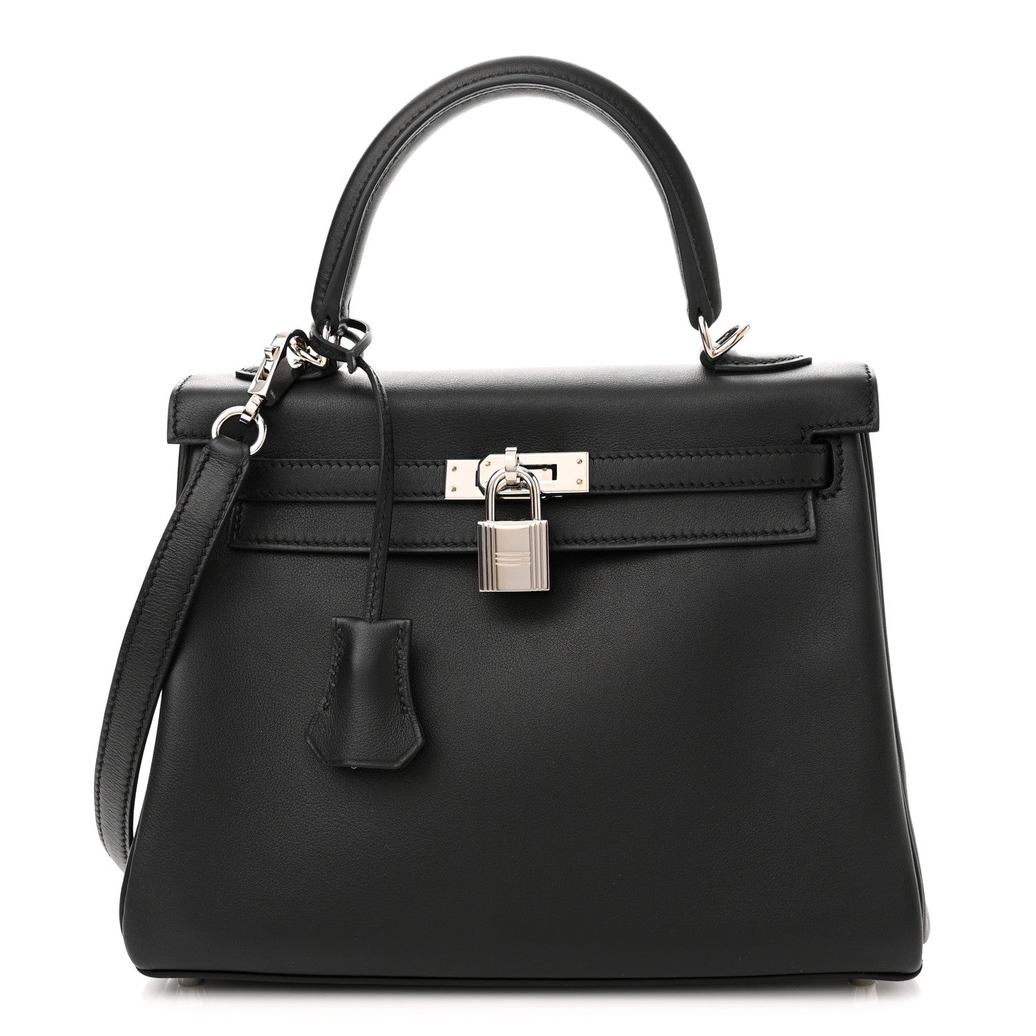 Hermes Swift Kelly Retourne 25 Black 1 of 11