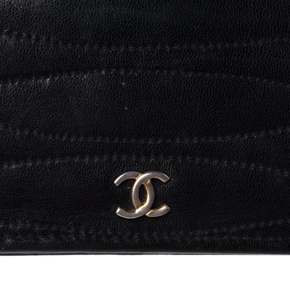Chanel Lambskin Quilted CC Clutch Black 10 of 12