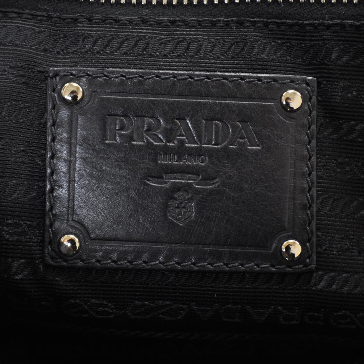 Prada Leather Large New Look Tote Black 7 of 9