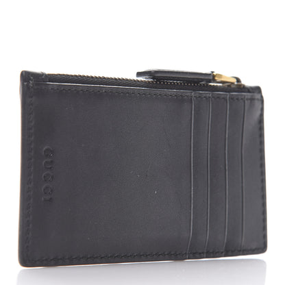 Gucci Calfskin L'Aveugle Par Amour Embossed Coin Case Card Holder Black 3 of 6
