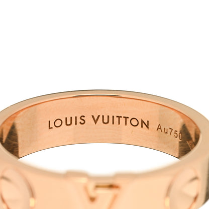Louis Vuitton 18K Pink Gold Empreinte LV Ring 55 7.25 4 of 4