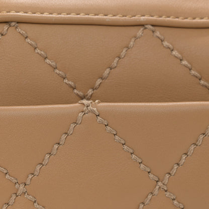 Chanel Calfskin Wild Stitch Top Handle Bag Beige 15 of 20