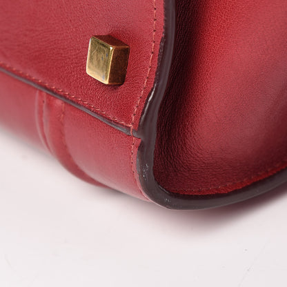 Celine Supple Calfskin Medium Phantom Luggage Red 20 of 21