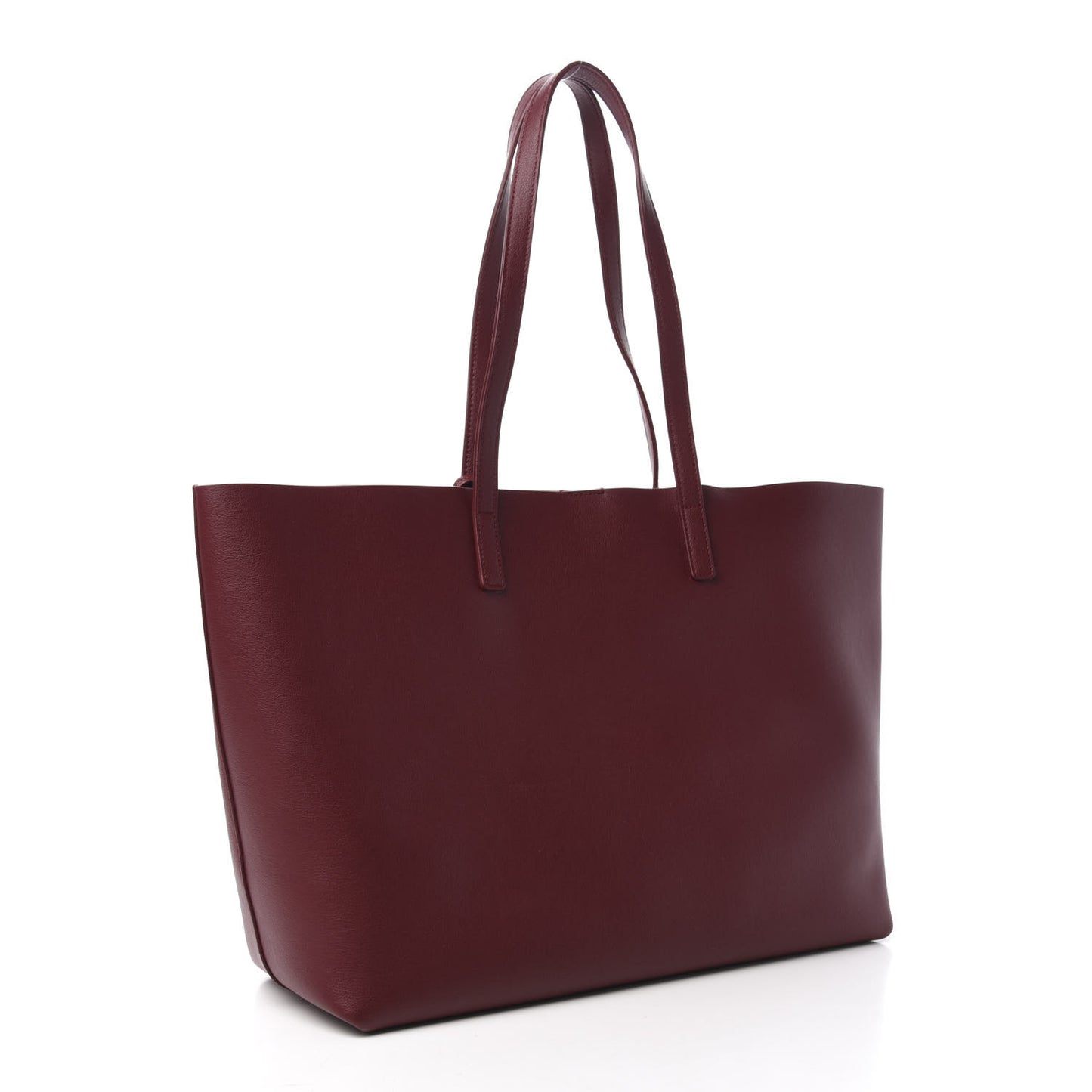 Calfskin Large Shopping Tote Bordeaux