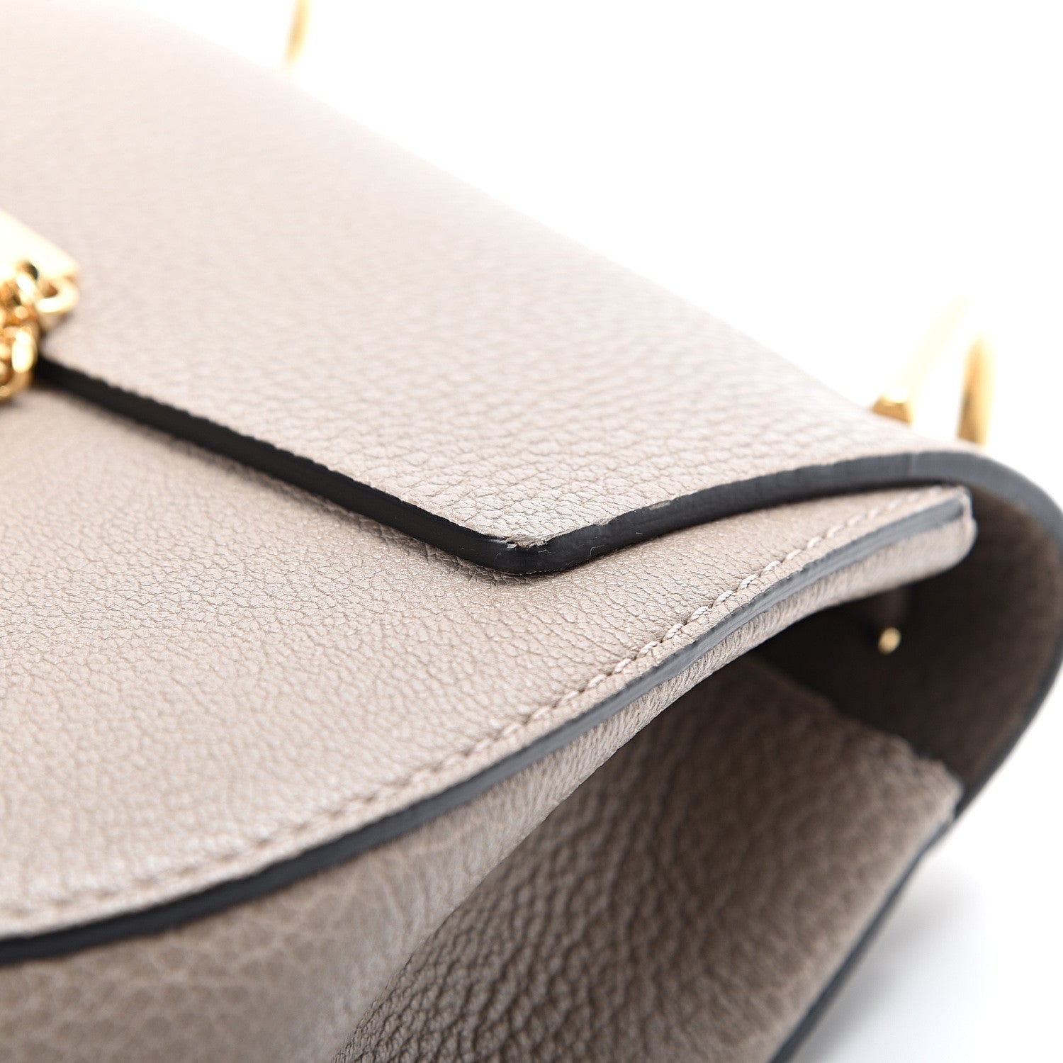 Chloe Grained Lambskin Drew Shoulder Bag Motty Grey 10 of 10