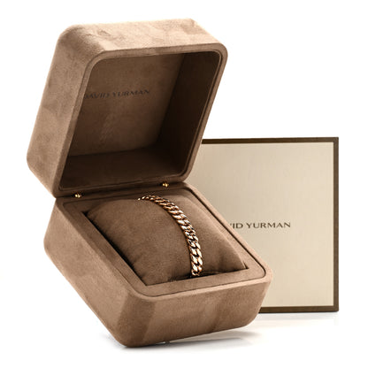 David Yurman 18K Rose Gold 8mm Curb Chain Bracelet 5 of 5