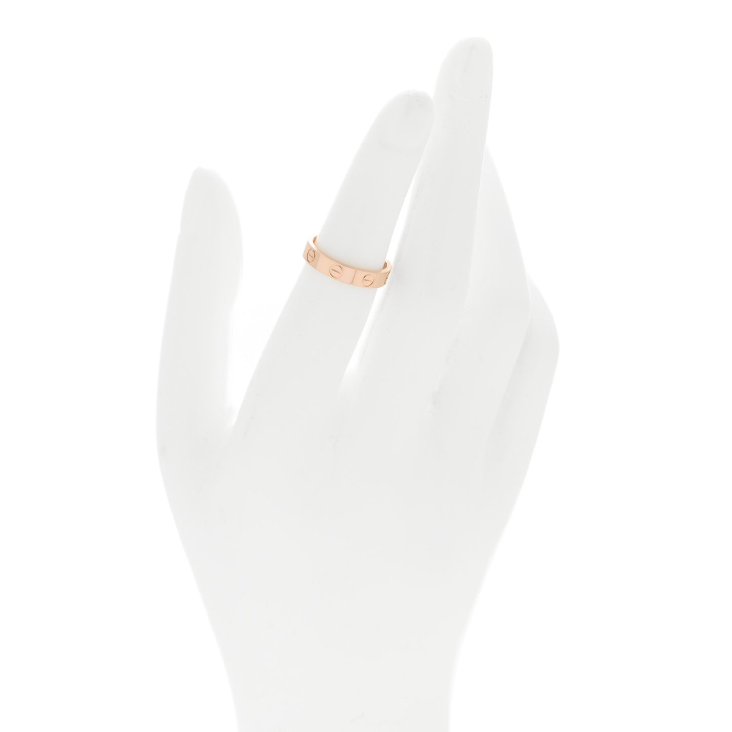 18K Pink Gold 3.5mm LOVE Wedding Band Ring 49 5