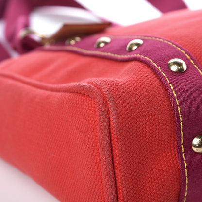 Louis Vuitton Toile Antigua Cabas MM Red 11 of 15
