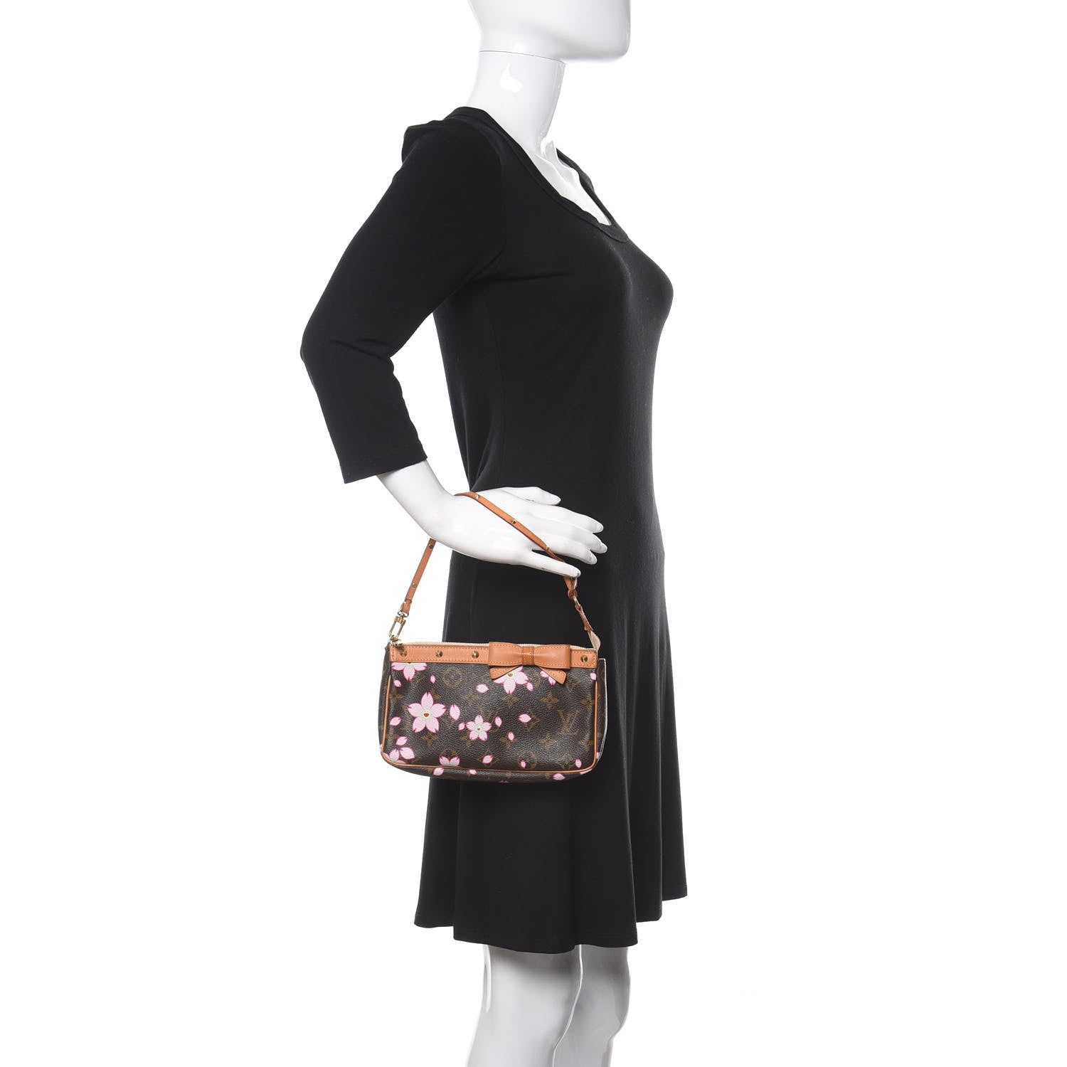 Louis Vuitton Monogram Cherry Blossom Pochette Accessories Brown 2 of 10