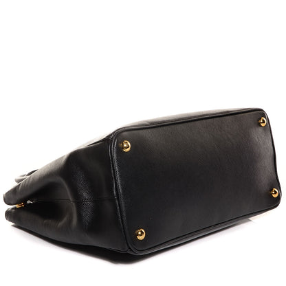 Prada Saffiano Lux Medium Double Zip Tote Nero Black 4 of 10