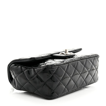 Chanel Patent Calfskin Quilted Mini Rectangular Flap Black 4 of 10