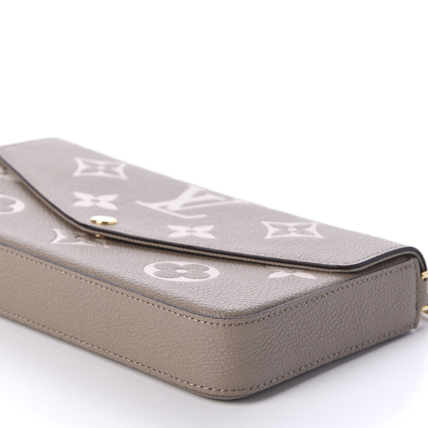 Louis Vuitton Empreinte Monogram Giant Felicie Pochette Tourterelle Creme 7 of 12