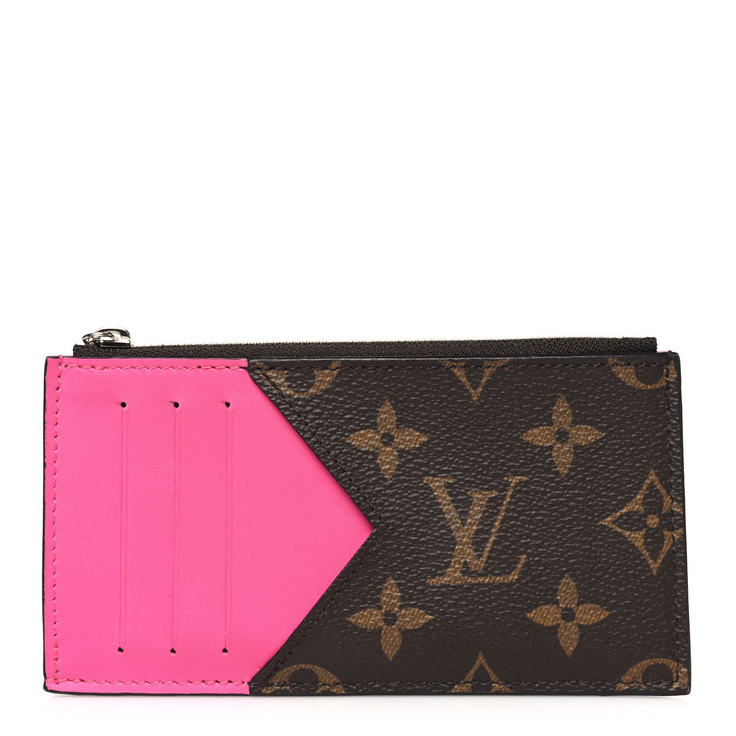Louis Vuitton Monogram Calfskin Coin Card Holder Rose 1 of 7