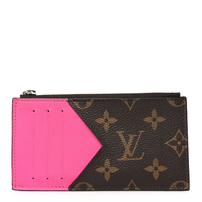 Louis Vuitton Monogram Calfskin Coin Card Holder Rose 1 of 7