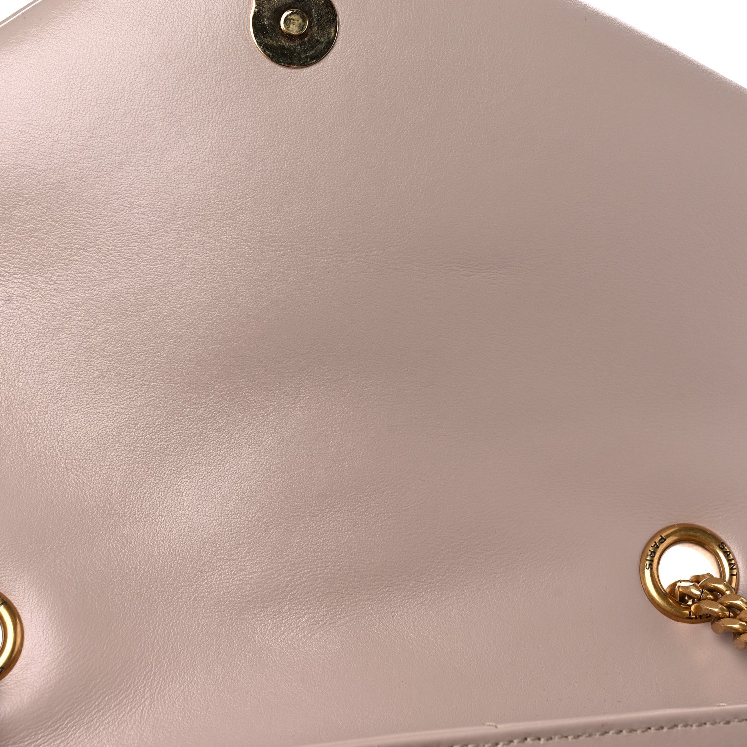 Saint Laurent Calfskin Y Quilted Monogram Medium Loulou Chain Satchel Light Natural 13 of 13